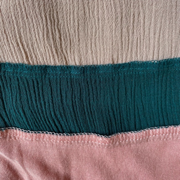 Anthropologie Meadow Rue Dusty Rose Soft Modal oversized Ruffled Boho Top. Sz M - Picture 11 of 15